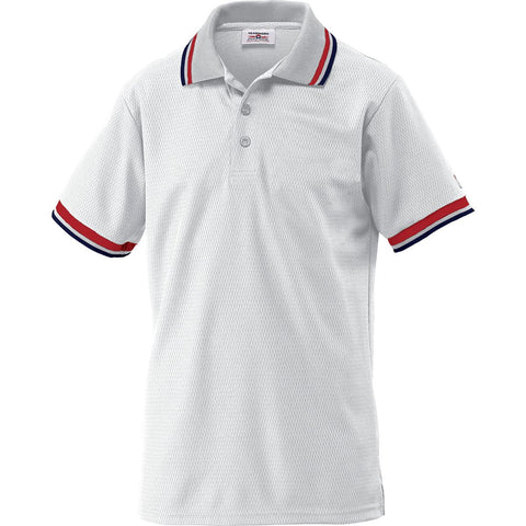 Umpire Shirt Adult, Columbia Blue with Scarlet, White, and Navy