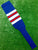 Baseball Stirrups 8" Royal Blue with Red White and Royal Stripes