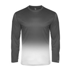 Badger Sport 4204 Adult Ombre Long Sleeve Tee (Various Colors)