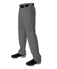 Alleson Baseball Charcoal Pants with Braid (Various Colors),Youth and Adult sizes