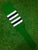 Baseball Stirrups 8" Kelly Green with White and Navy Stripes