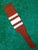 Baseball Stirrups 8" Texas Orange (Burnt Orange) with Thin Thick Thin White Stripes