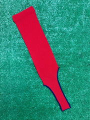 Baseball Stirrups Solid Color Red (Scarlet) with Navy Blue Trim