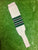 Baseball Stirrups 6" White with Dark Green, Black and White Stripes