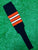 Baseball Stirrups 8" Black with Orange White and Black Stripes