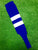 Baseball Stirrups 6" Royal Blue with Two White Thick Stripes