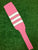 Baseball Stirrups 8" Pink (Light Pink) with White Stripes Trimmed with Gray