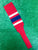 Baseball Stirrups 6" or 8" Red with Thin White Thick Navy Blue Thin White Stripes