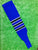 Baseball Stirrups 6" Royal Blue with Black Stripes Trimmed with White