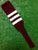 Baseball Stirrups 4", 6" or 8" Maroon with White Stripes Trimmed with Gray