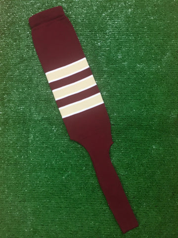 Baseball Stirrups 8" Cardinal with Vegas Gold Stripes Trimmed with White