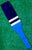 Baseball Stirrups 8" Navy with Two White Stripes Columbia Blue Bottom