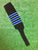 Baseball Stirrups 6" 8" Black with Royal Blue Stripes Trimmed with White