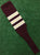 Baseball Stirrups 8" Maroon with Vega Gold Stripes Trimmed with White