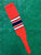 Baseball Stirrups 8" Orange with White and Black Stripes with Trim