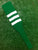 Baseball Stirrups 8" Kelly Green with White Stripes Trimmed with Gray