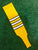 Baseball Stirrups 5" Gold with White Stripes Trimmed with Black (Youth)