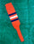 Baseball Stirrups 8" Orange with Three Stripes Navy White Navy