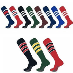 TCK Over the Calf Full Sock with Stripes