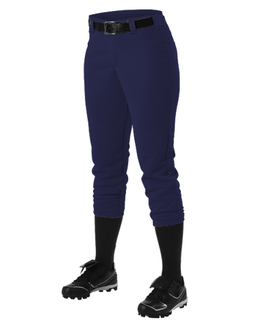 Alleson Fastpitch Navy Pants with Belt Loops