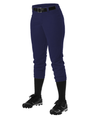 Alleson Fastpitch Navy Pants with Belt Loops