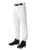 Alleson 605PLP 605PLPY White With Maroon Braid Baseball Pants with Elastic Bottom