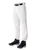 Alleson 605PLP 605PLPY White With Scarlet Braid Baseball Pants with Elastic Bottom