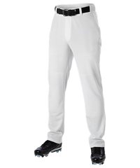 Alleson Open Bottom Baseball Pant White