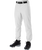 Alleson 605P 605PY White Baseball Pants with Elastic Bottom