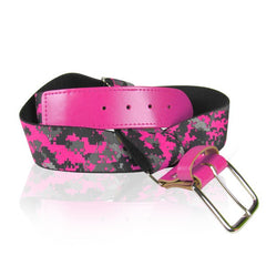 Baseball Digital Camo Elastic Belt PINK
