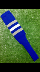Baseball Stirrups 8" Royal Blue with Three Stripes Gray White Gray