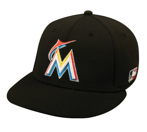 OC Sports MLB-595 Flex Fit Miami Marlins Home and Road Cap