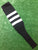 Baseball Stirrups 8" Black with Three White Stripes