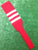 Baseball Stirrups 6" or 8" Red with Three White Stripes