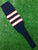 Baseball Stirrups 6" or 8" Navy with White Stripes Trimmed with Red