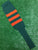 Baseball Stirrups 8" Dark Green with Three Orange Stripes