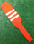 Baseball Stirrups 8" Orange with Three White Stripes