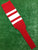 Baseball Stirrups 4", 6" or 8" Red with Thin Thick Thin White Stripes