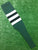 Baseball Stirrups 8" Dark Green with Black White and Green Stripes